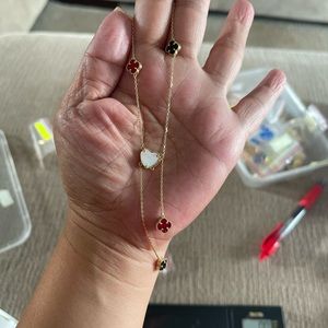 18k Saudi gold necklace 18inch